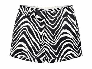 MARIE OLIVER GRAY WHITE WAVY SHORTS SIZE 4